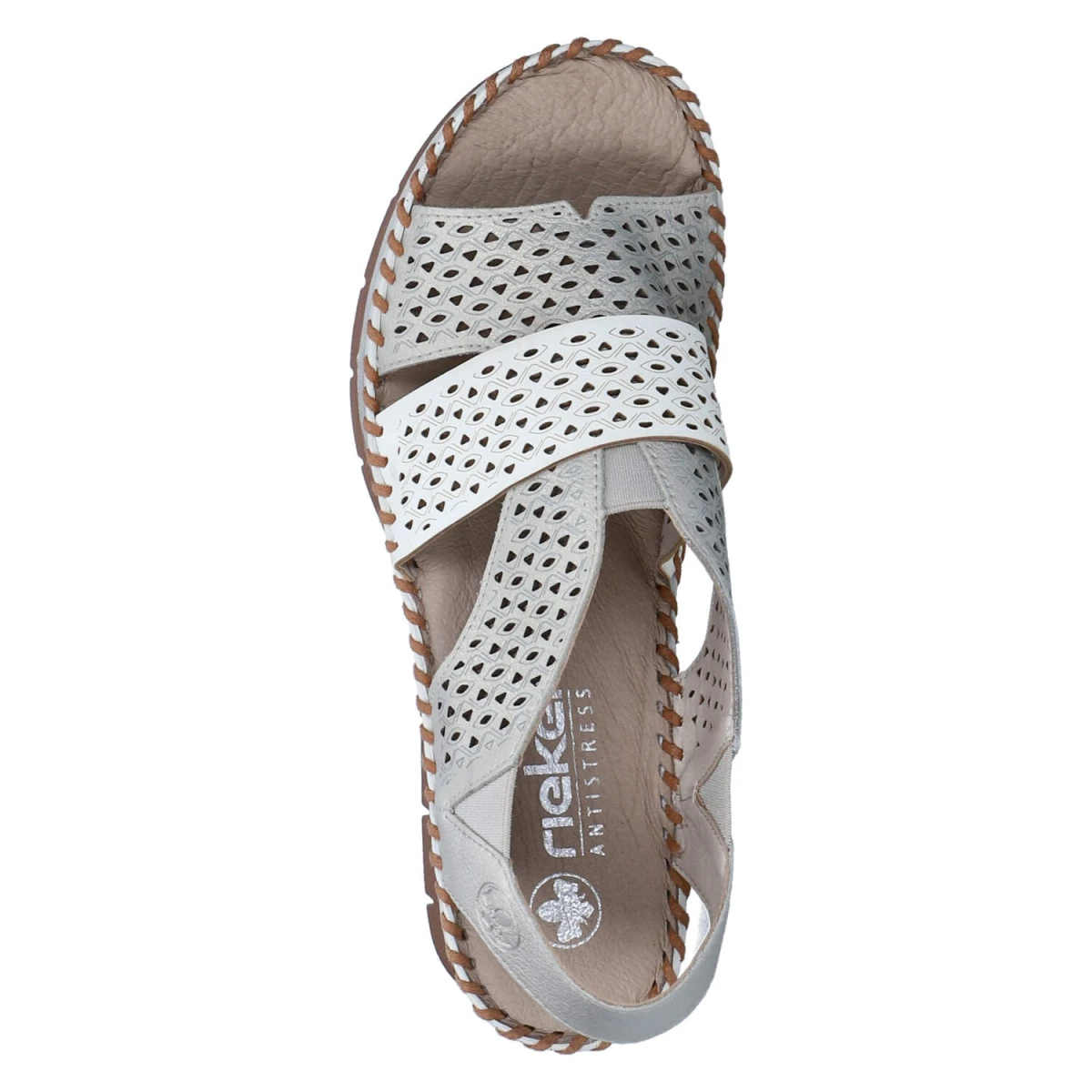 Keilsandaletten - METALLIC