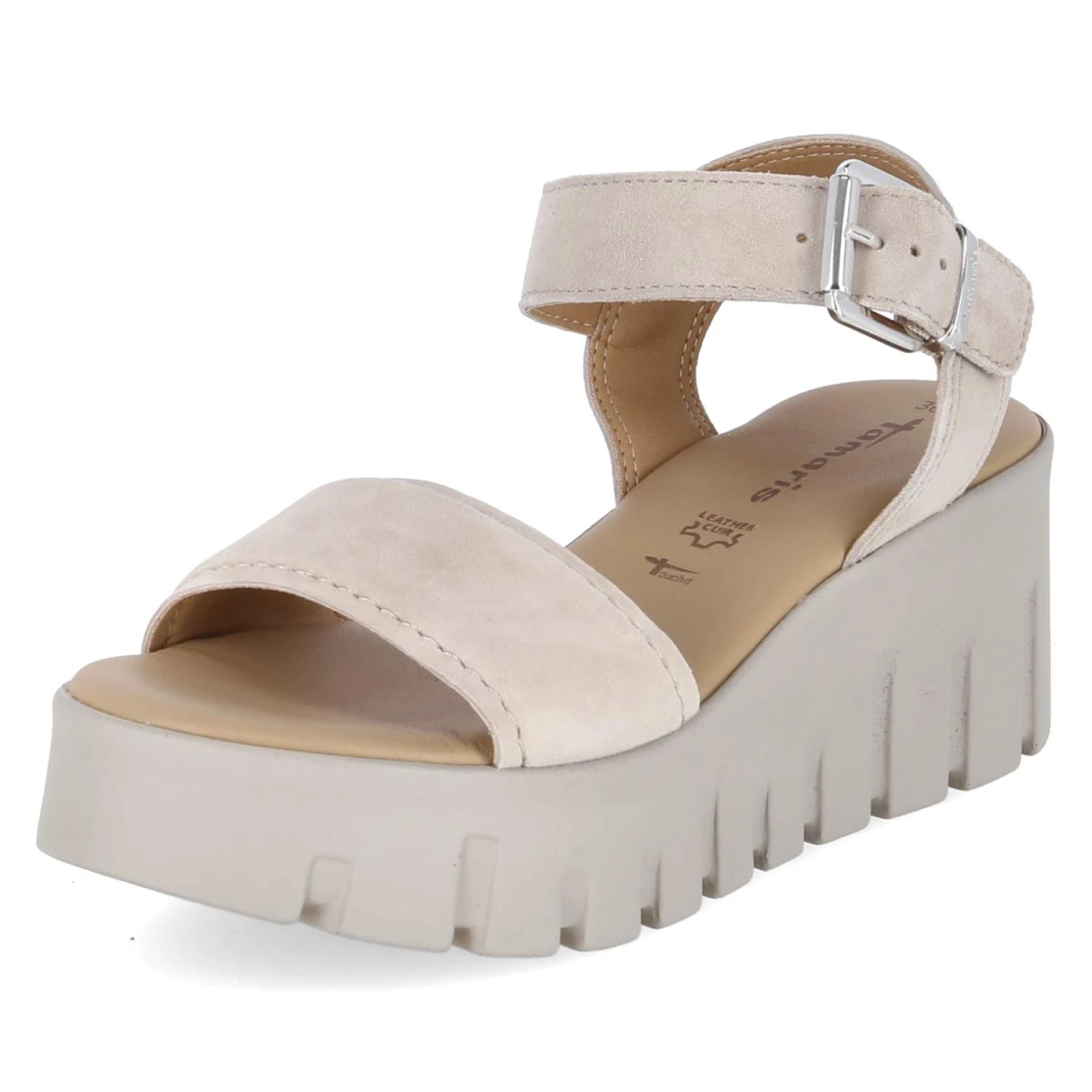 Plateausandalen - TAUPE SUEDE