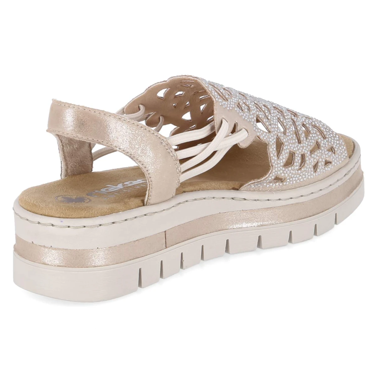 Plateau-Sandalen - beige