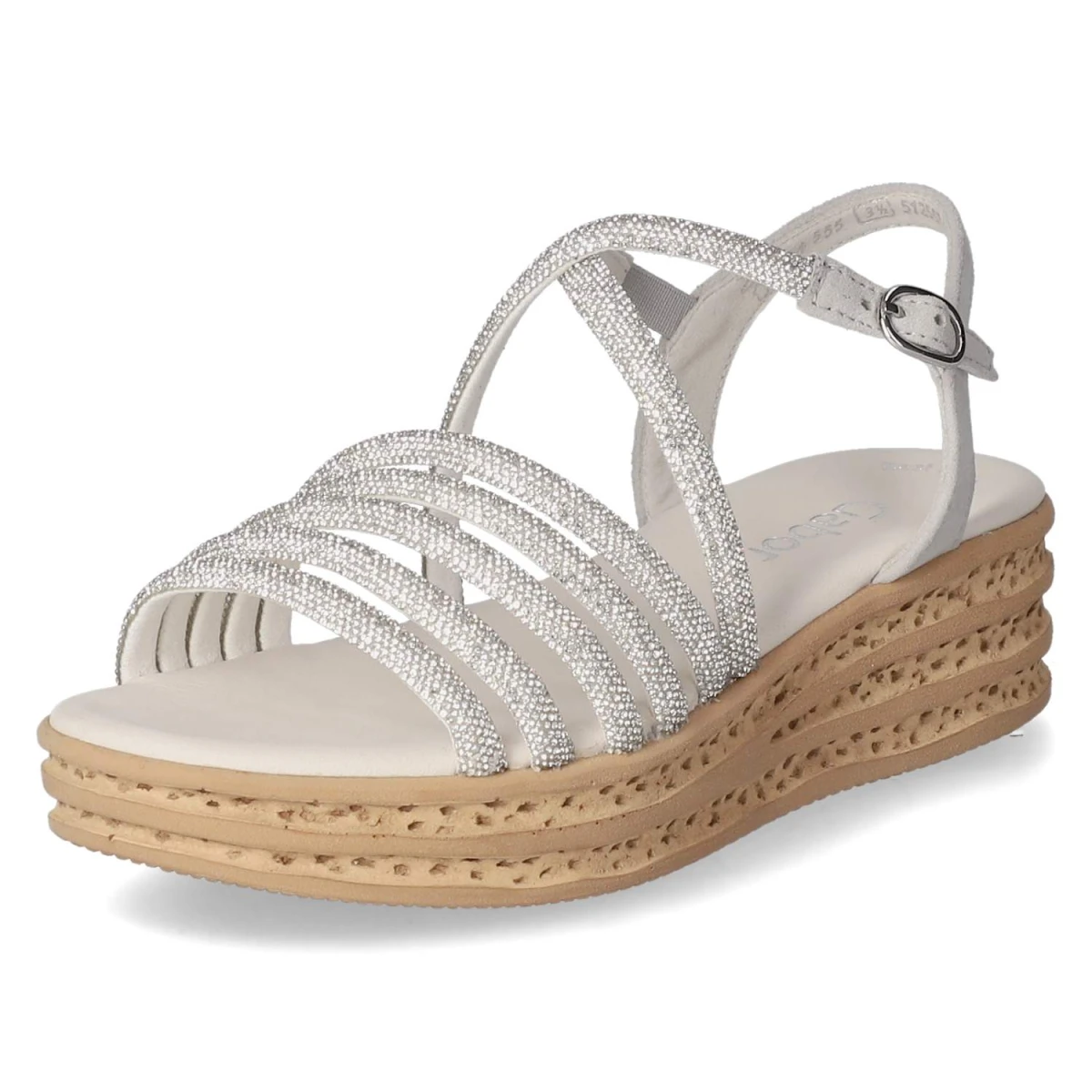 Sandaletten - silber/light grey