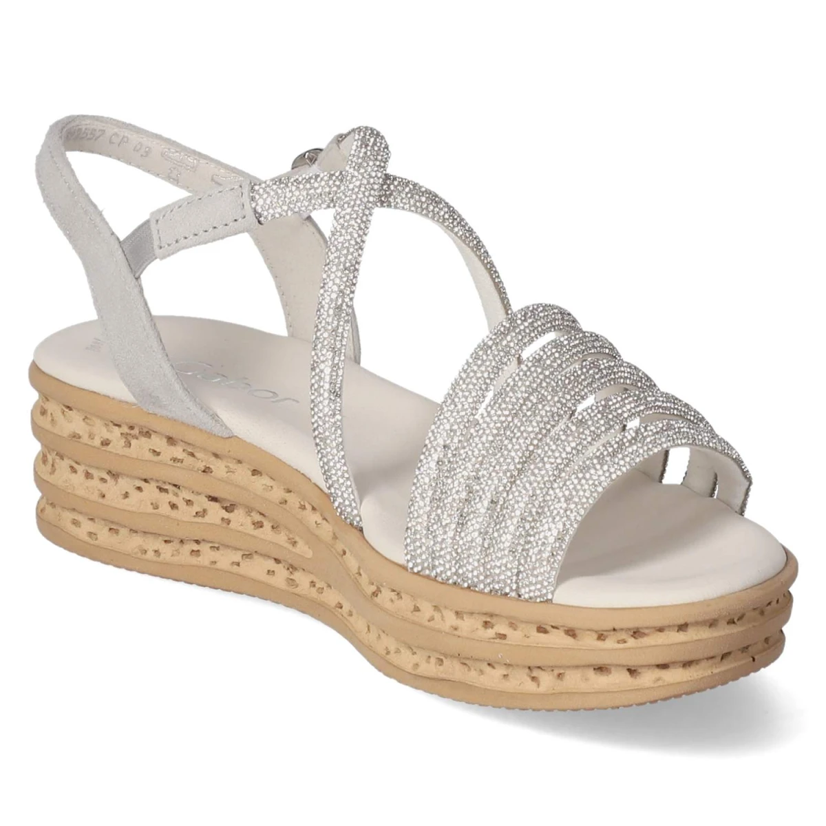 Sandaletten - silber/light grey