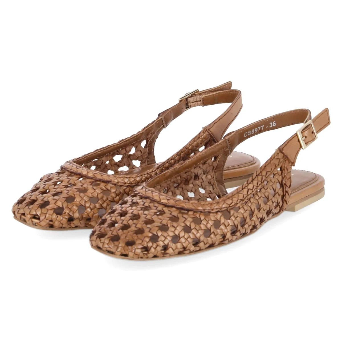 Slingballerinas - cognac