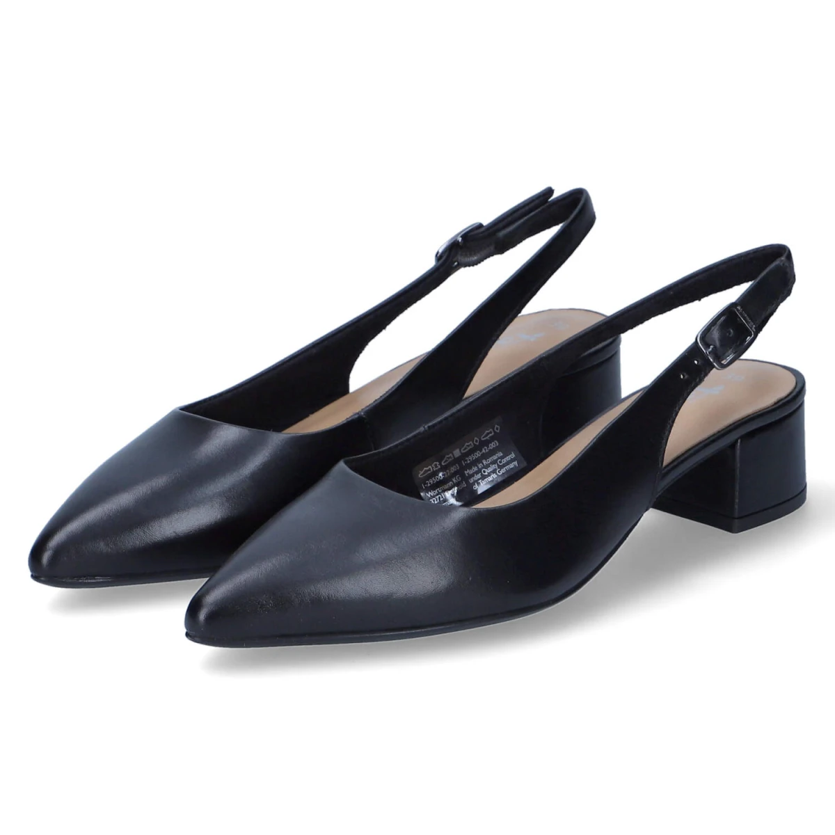 Slingpumps - BLACK LEATHER