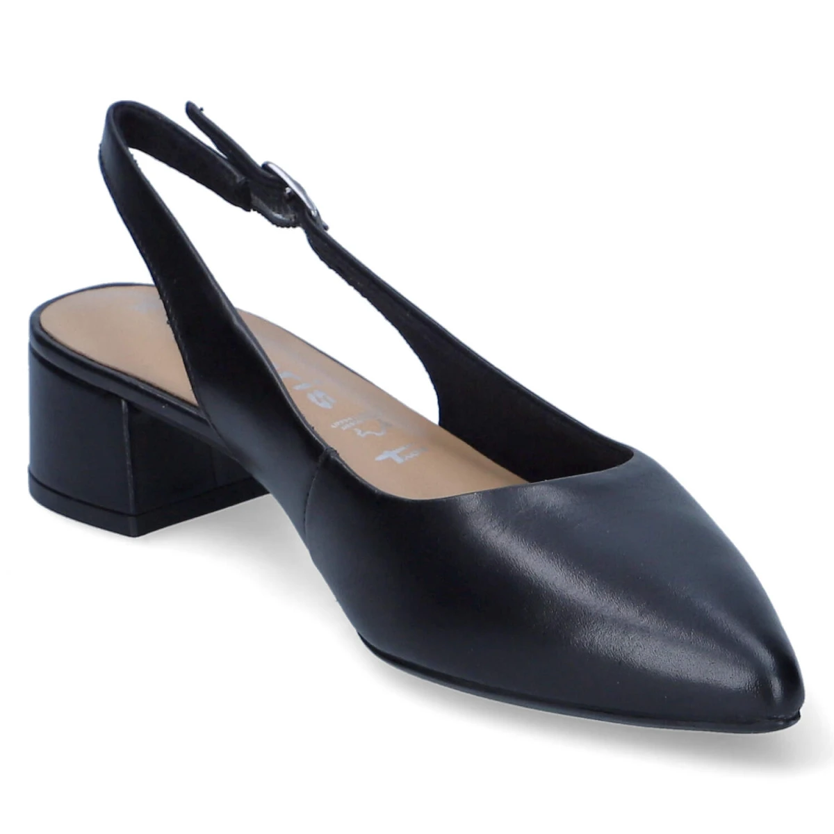 Slingpumps - BLACK LEATHER