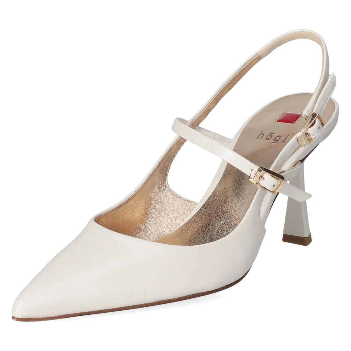 Slingpumps - perlweiß