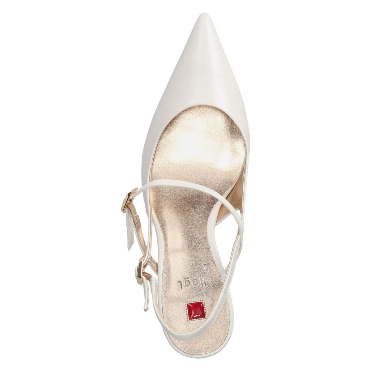 Slingpumps - perlweiß