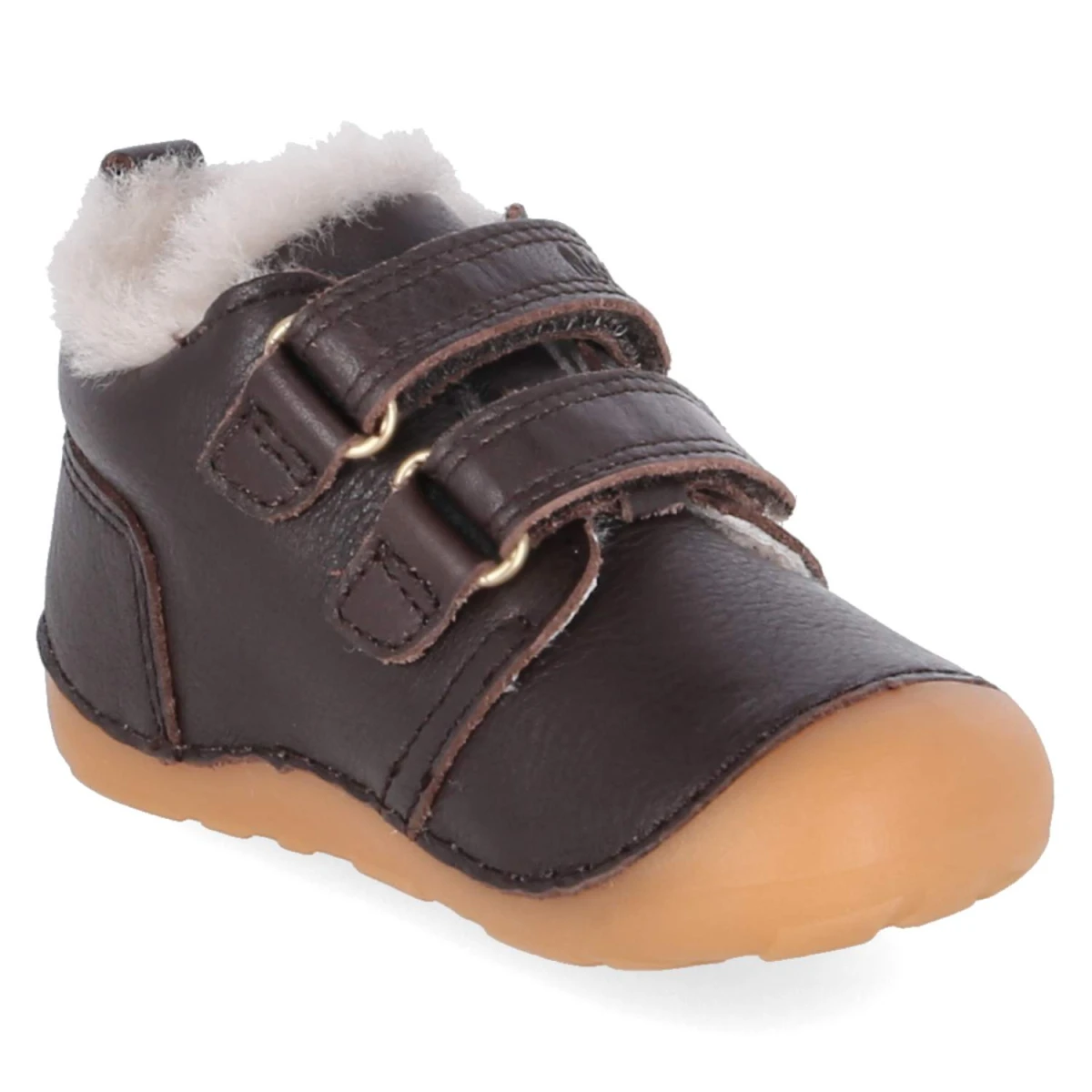 Barfuß-Klettschuhe CARTER LAMB BAREFOOT - dark brown