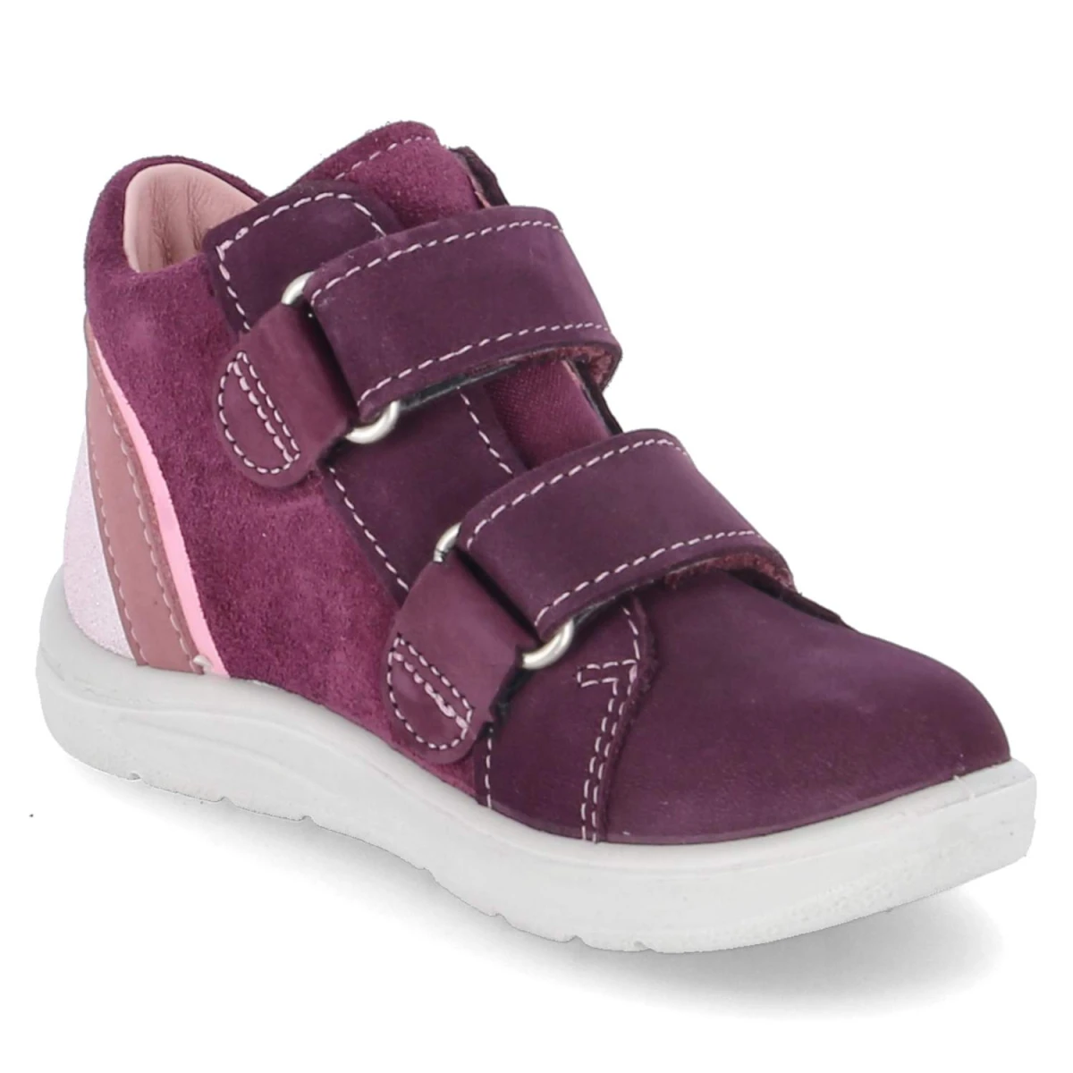 Halbschuhe LARA - merlot/rose
