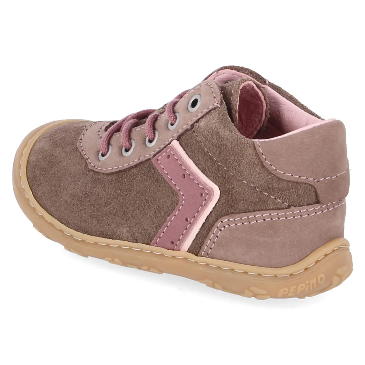 Schnürschuhe SAMY - schoko/rosa