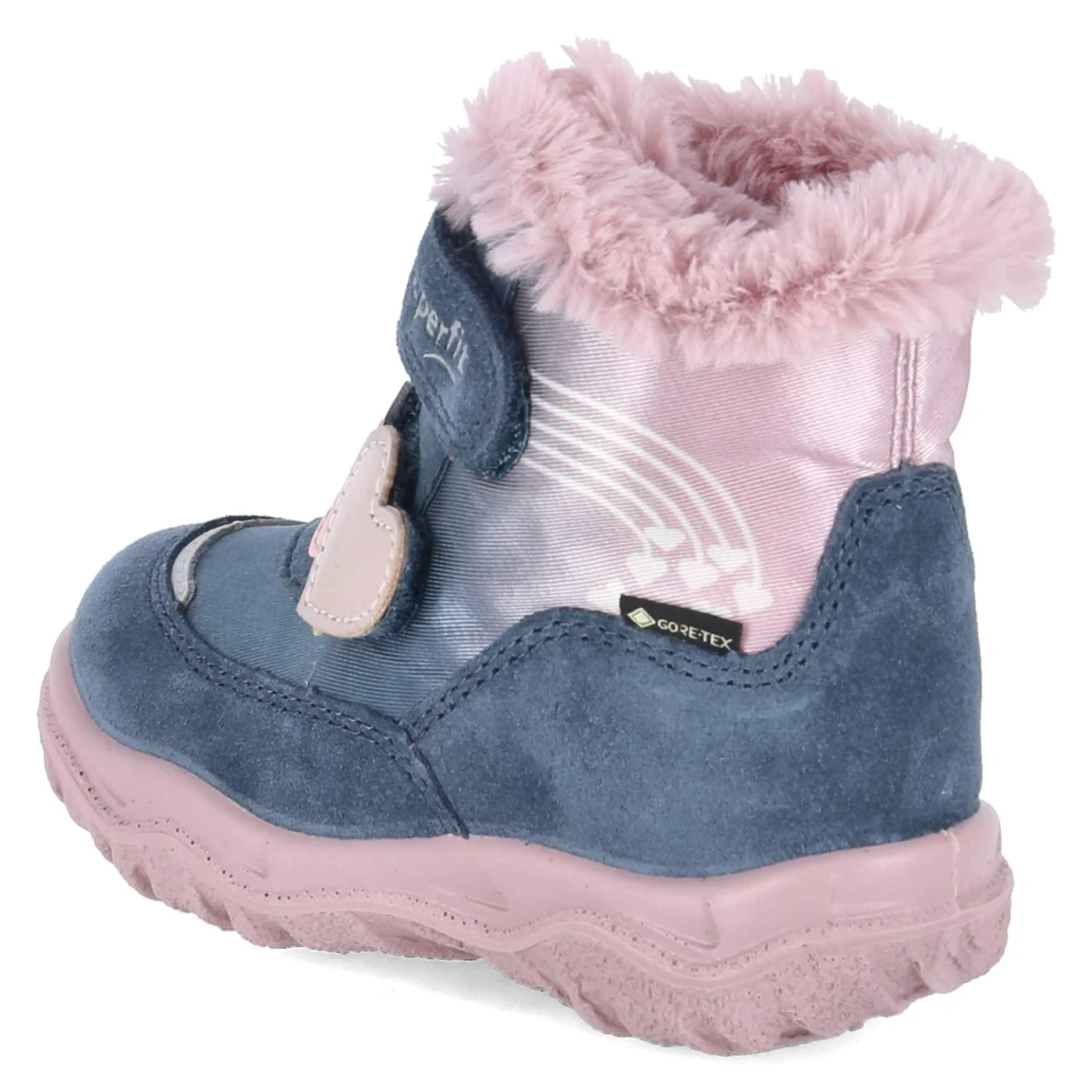Winterstiefeletten HUSKY - blau/rosa
