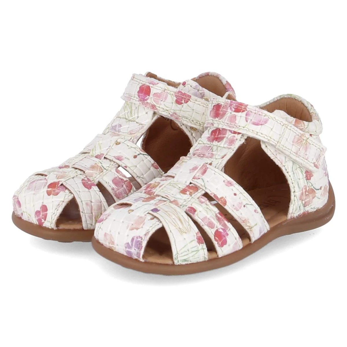 Sandalen CARLY - flower print white
