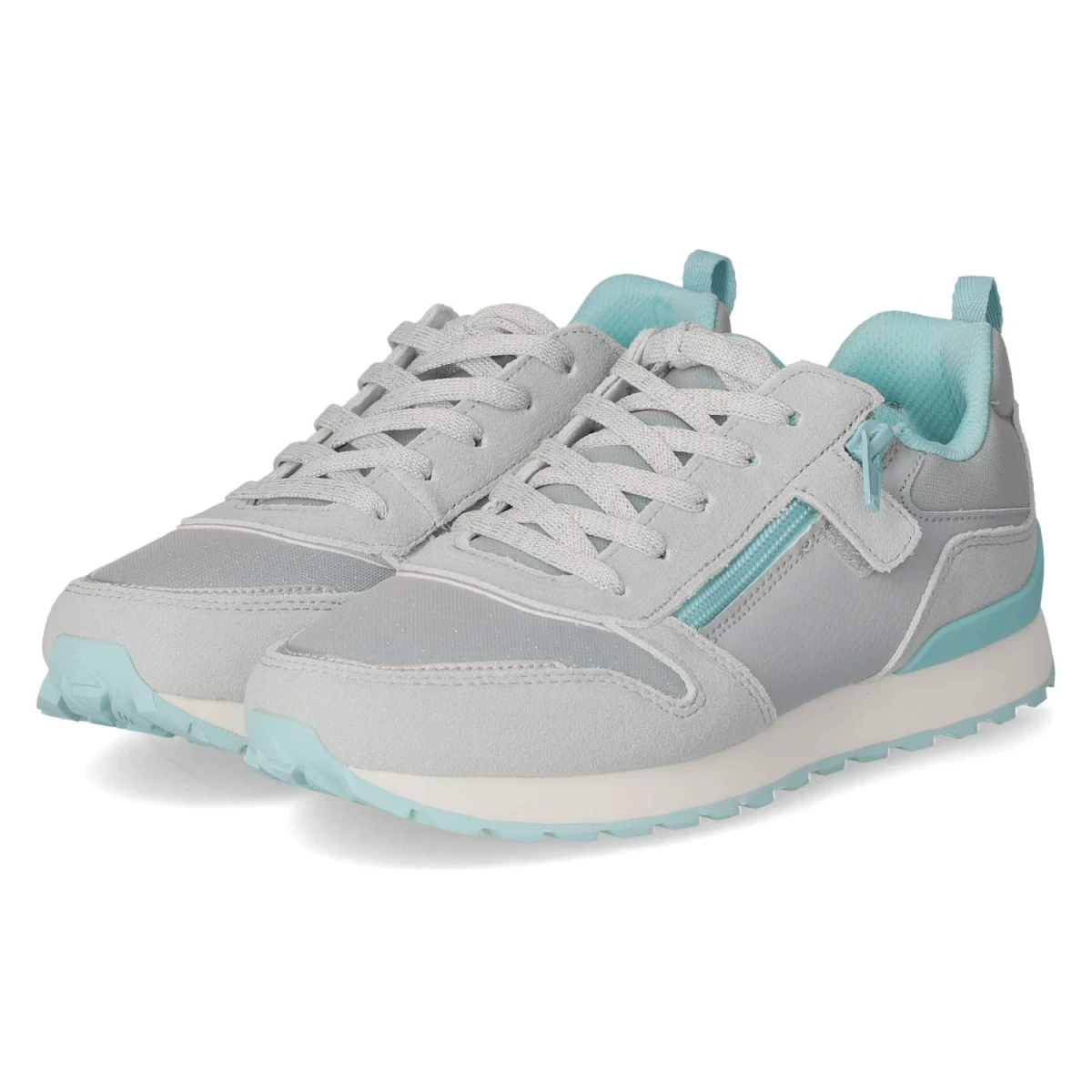 Low Sneaker DASH - HELLGRAU/HELLGRÜN