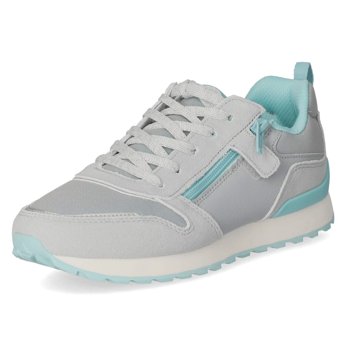 Low Sneaker DASH - HELLGRAU/HELLGRÜN
