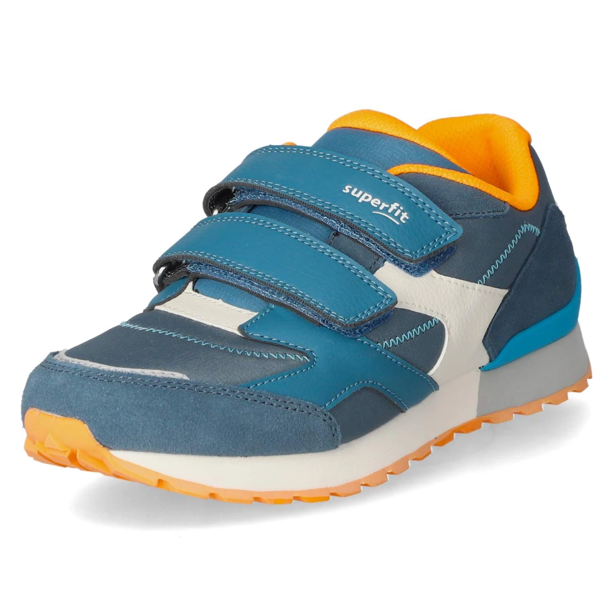 Low Sneaker DASH - BLAU/ORANGE