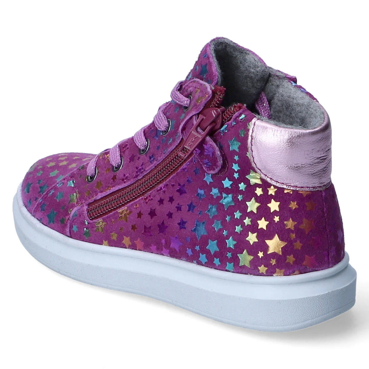 Schnürstiefeletten - magenta/candy