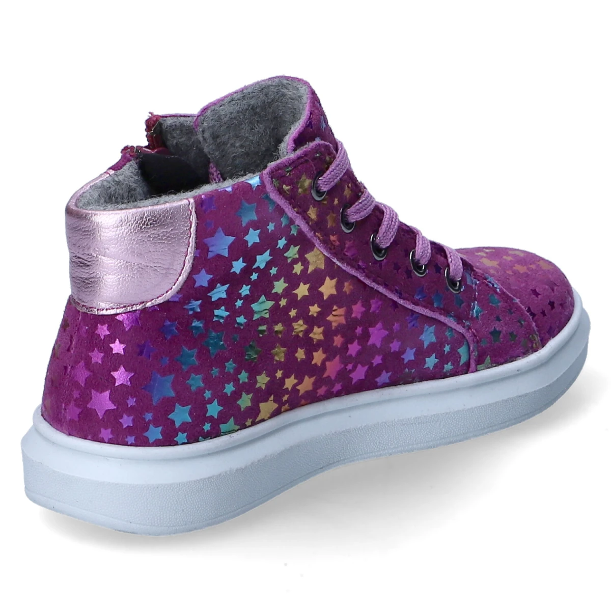 Schnürstiefeletten - magenta/candy