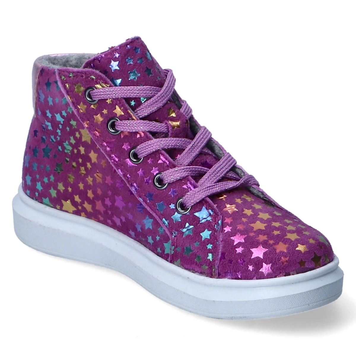 Schnürstiefeletten - magenta/candy