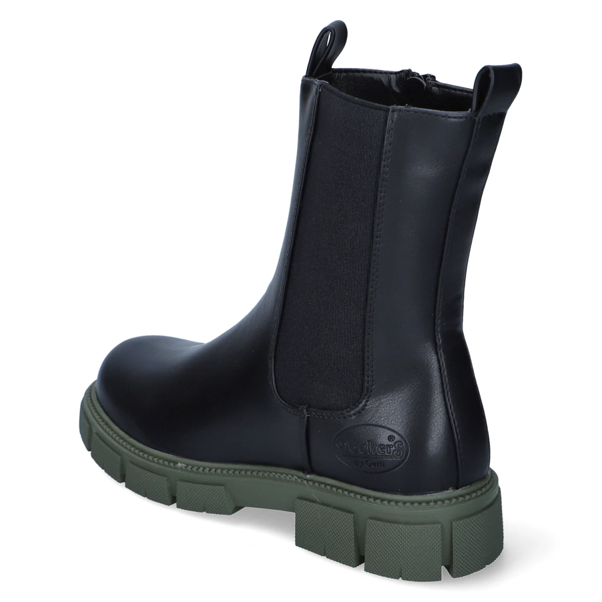Chelsea Boots - schwarz/khaki