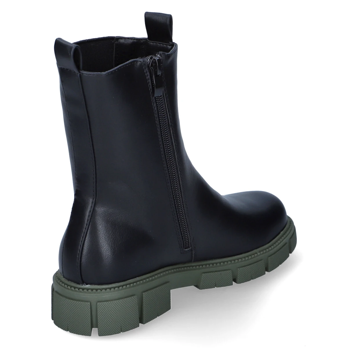Chelsea Boots - schwarz/khaki
