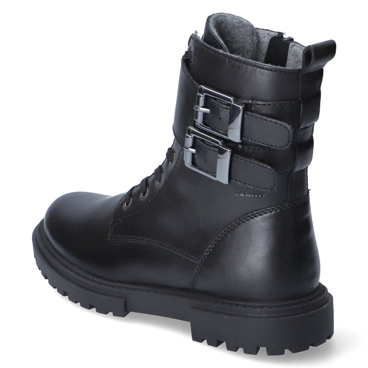 Schnürstiefeletten - BLACK