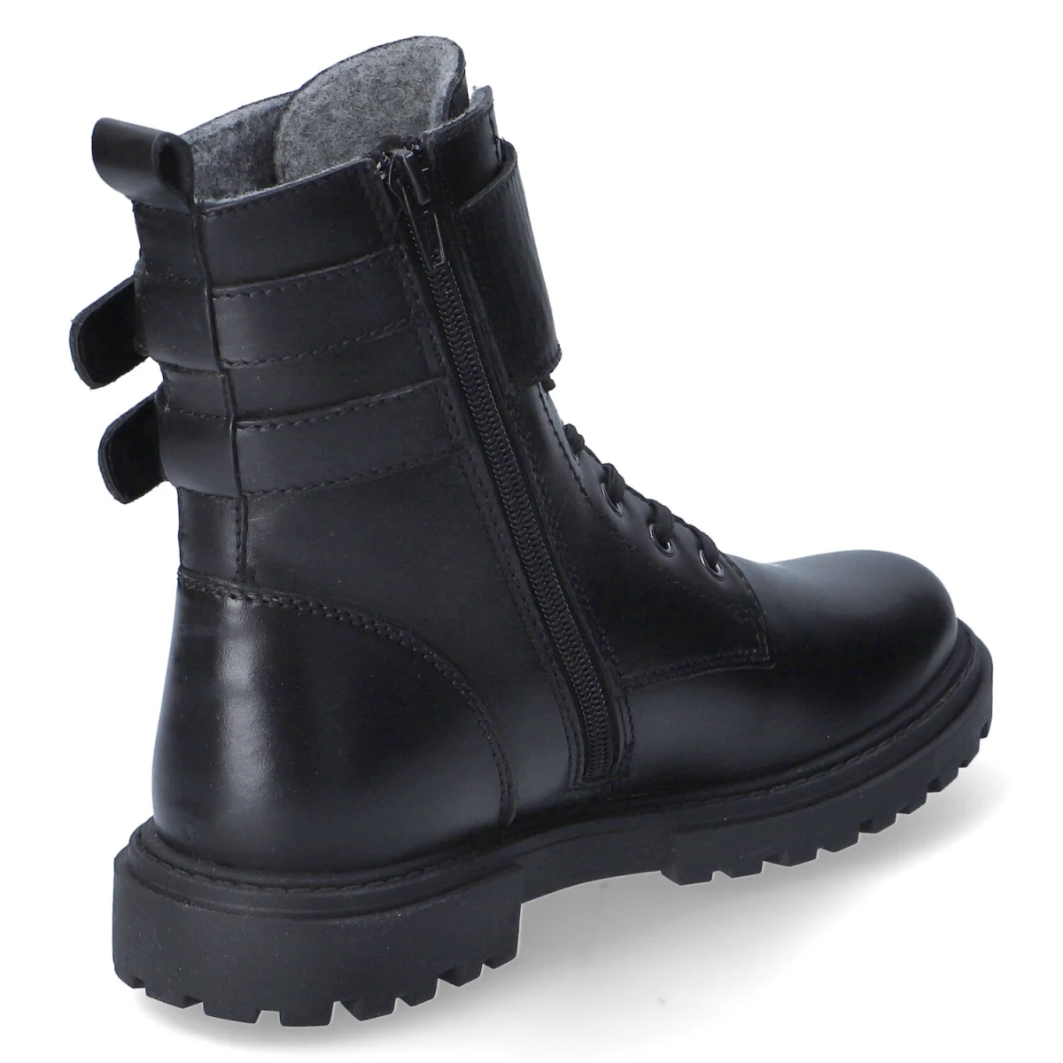 Schnürstiefeletten - BLACK