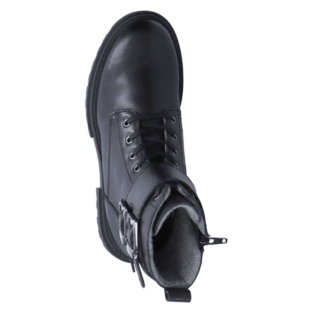 Schnürstiefeletten - black