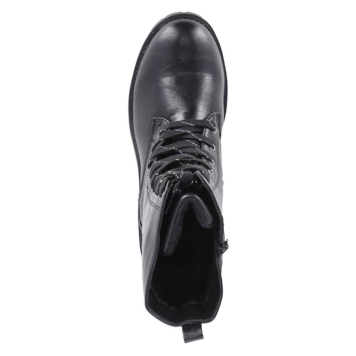 Schnürstiefeletten - SCHWARZ/SILBER