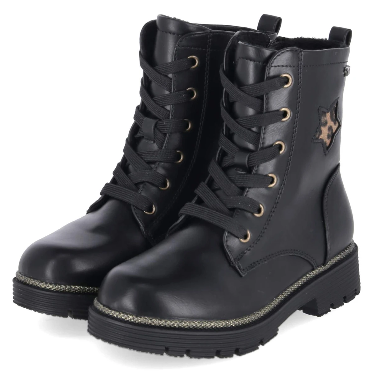 Schnürboots - BLACK