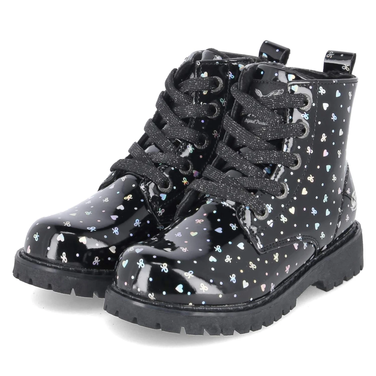 Schnürboots - SCHWARZ/SILBER