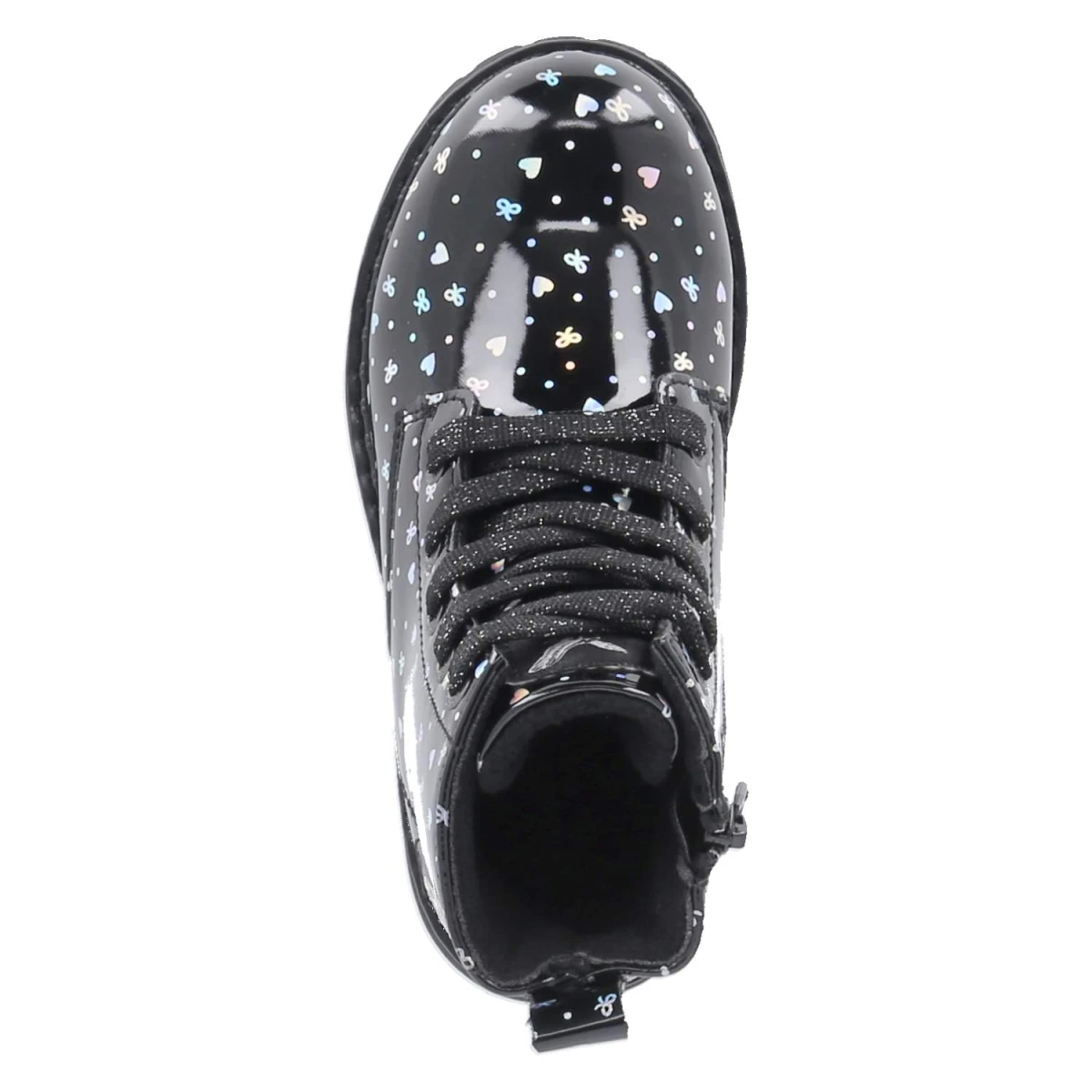 Schnürboots - SCHWARZ/SILBER