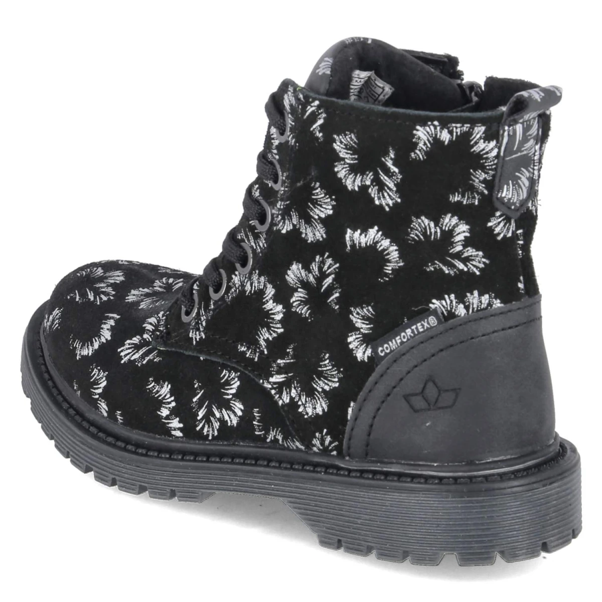 Schnürboots MALATI - schwarz/silber