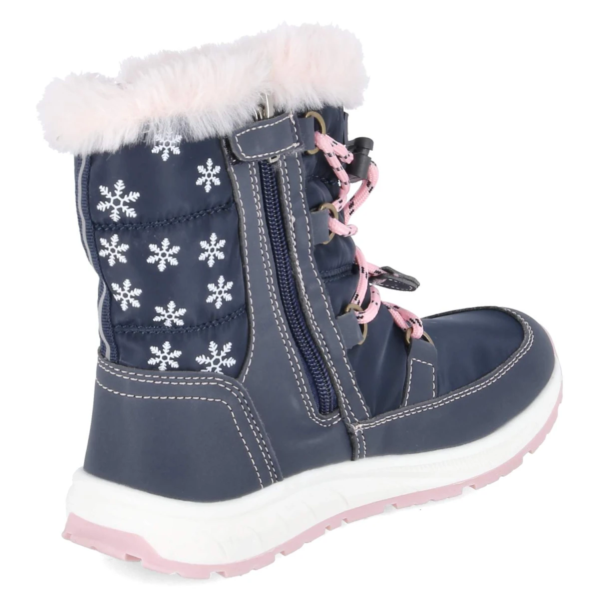 Winterstiefeletten ALBY TEX - navy-rose
