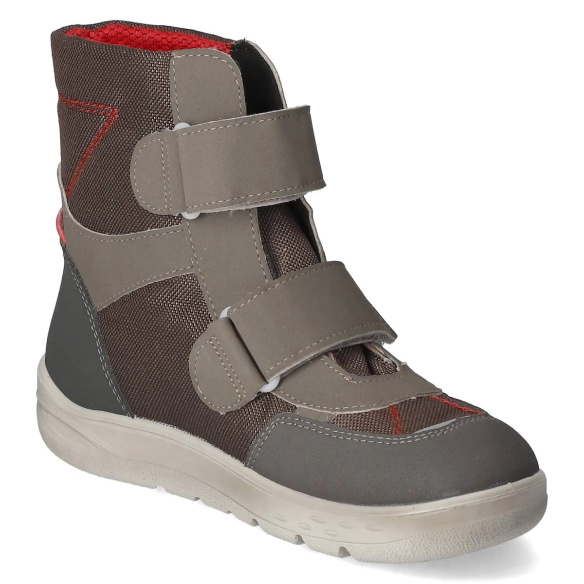 Winterstiefeletten UKI - meteor/schoko/rot