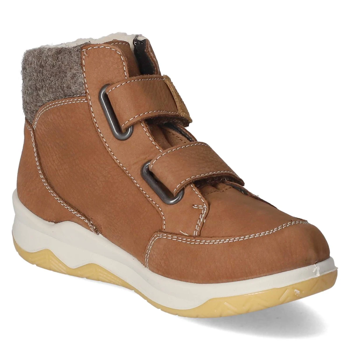 Winterstiefeletten LUAN - curry/grau