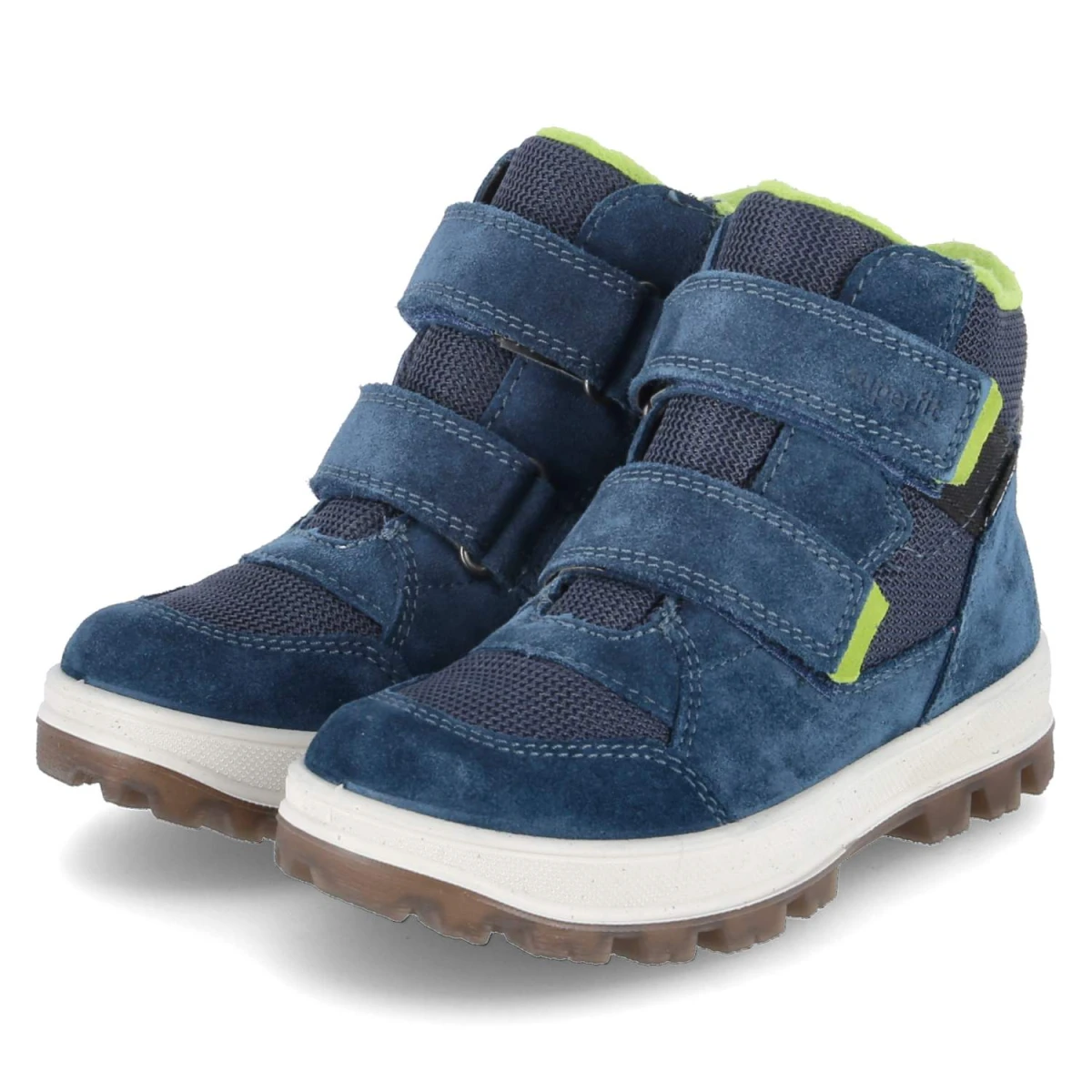 Winterstiefeletten TEDD - BLAU/HELLGRÜN