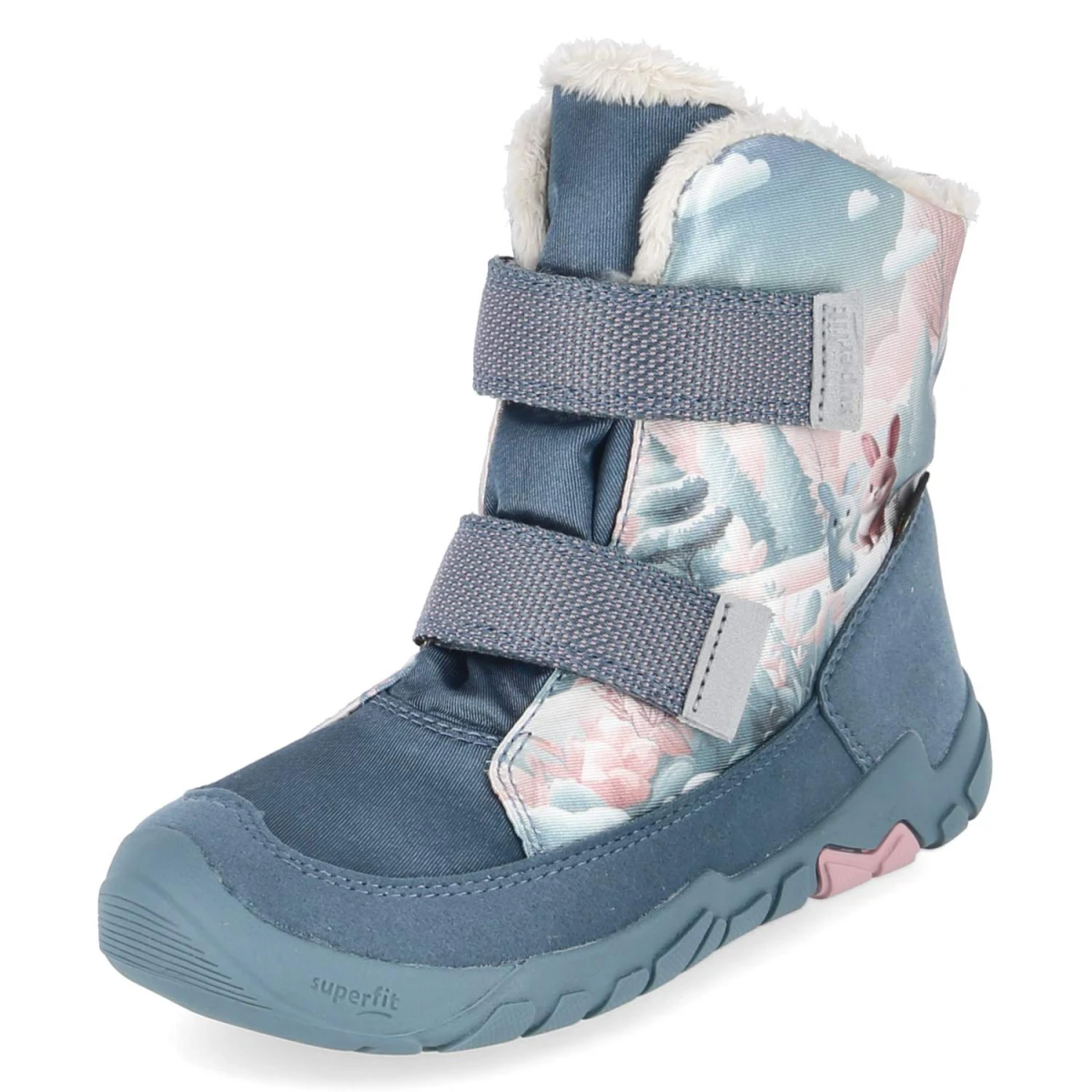 Snowboots TRACE - blau/rosa