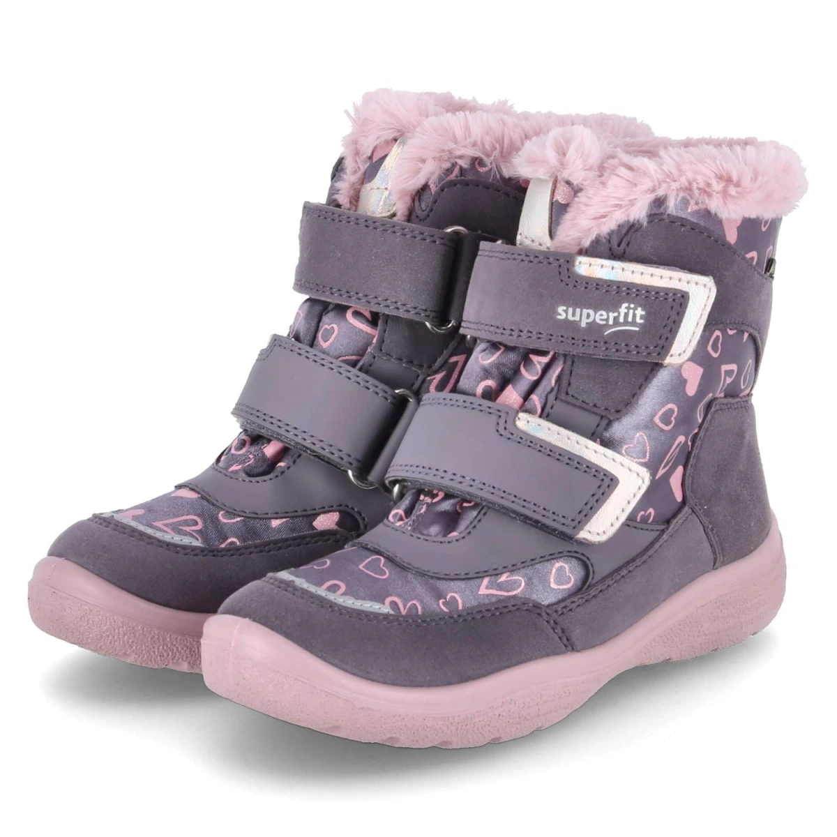 Winterstiefeletten CRYSTA - lila/rosa