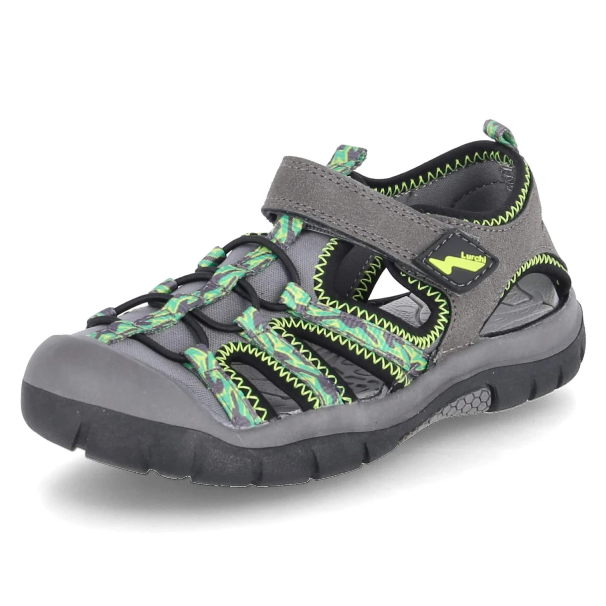 Outdoorsandalen - dkgrey-grey-lime