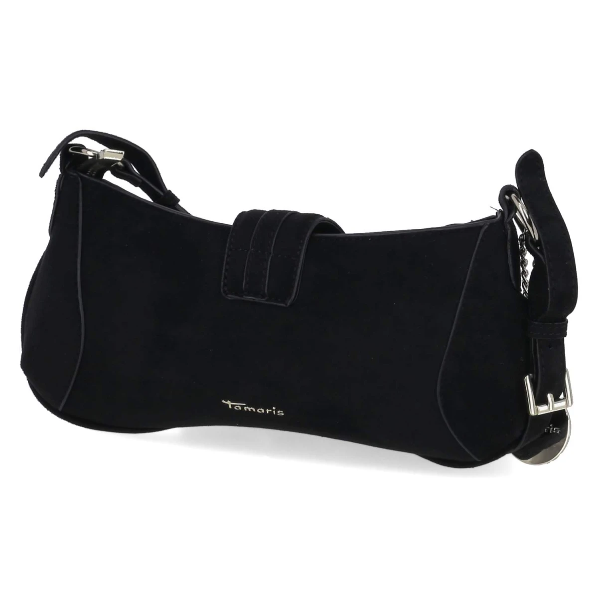 Baguette Bag MARINA SUEDE - Black