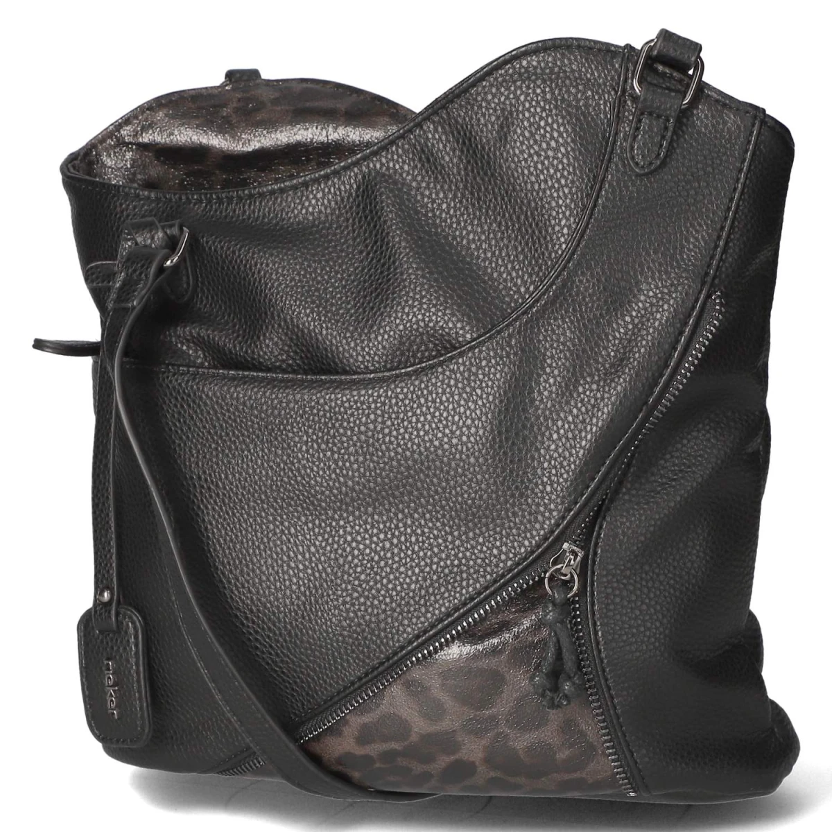 Schultertasche - schwarz kombi