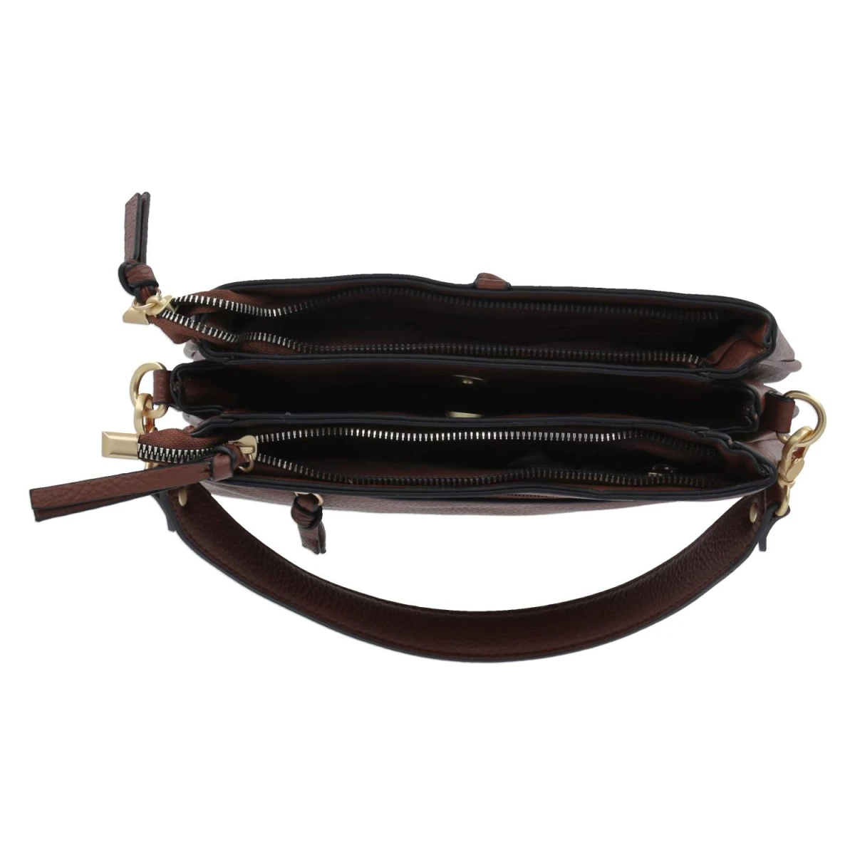 Schultertasche MAISCHA - cognac
