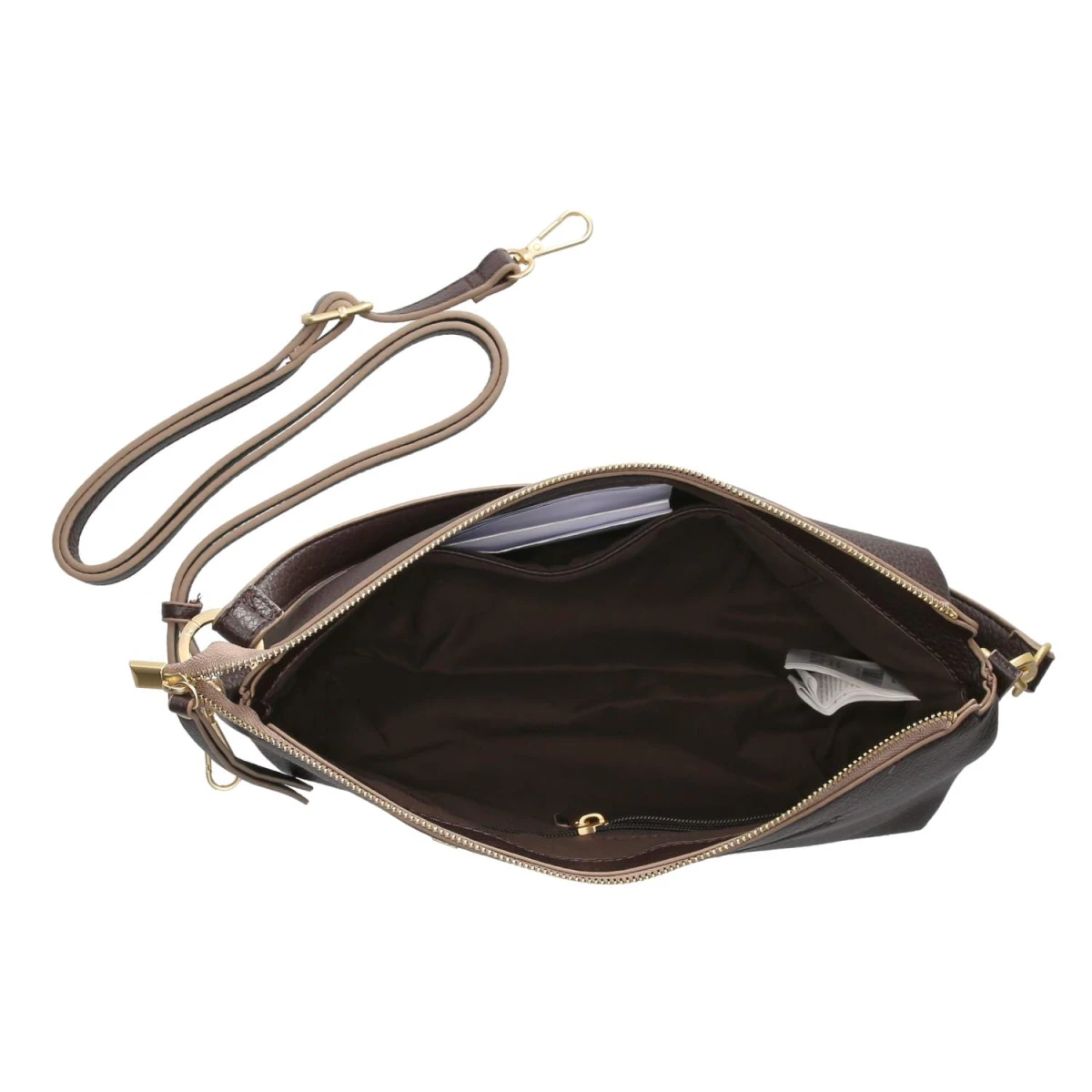 Schultertasche - BROWN