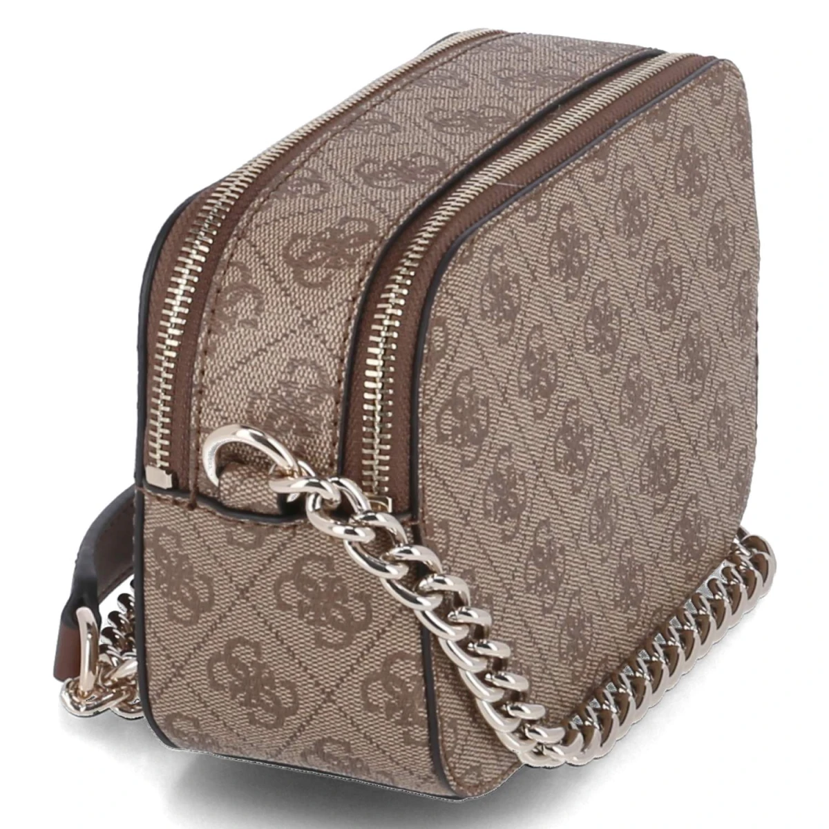 Camera Bag IZZY - latte logo/ brown