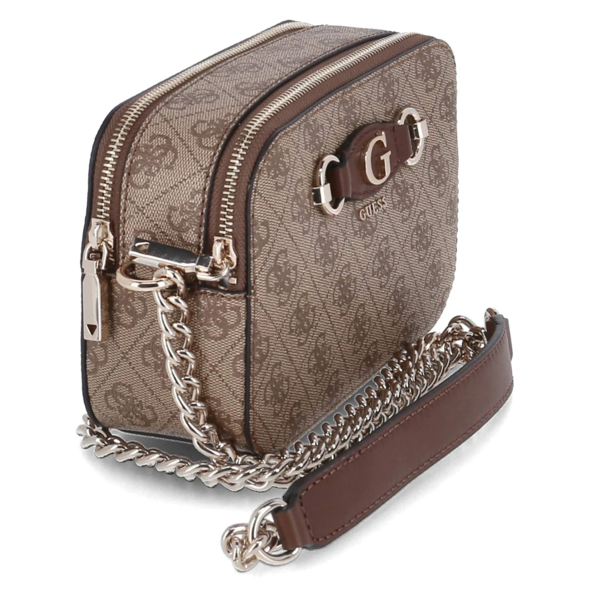 Camera Bag IZZY - latte logo/ brown