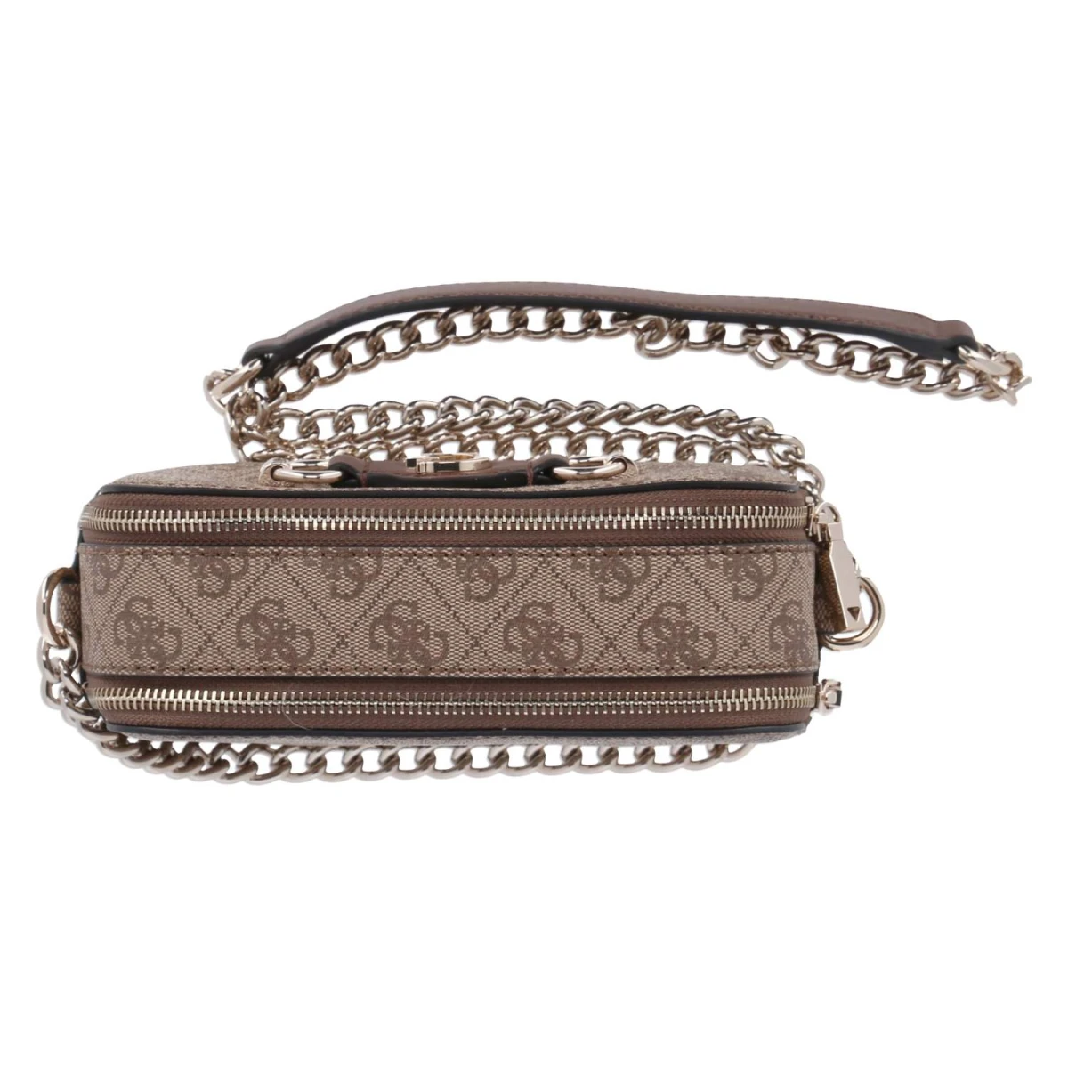 Camera Bag IZZY - latte logo/ brown