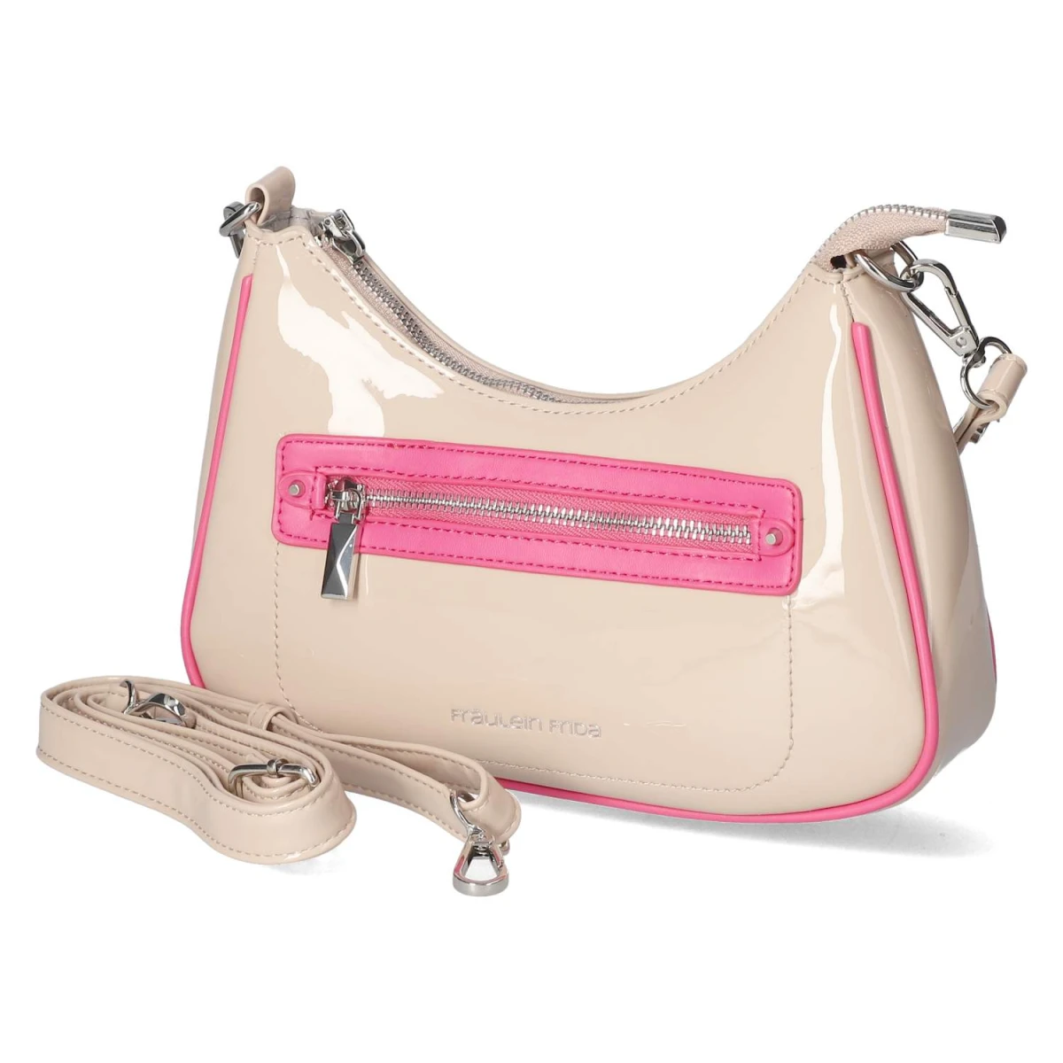 Schultertasche - BEIGE-KOMBI
