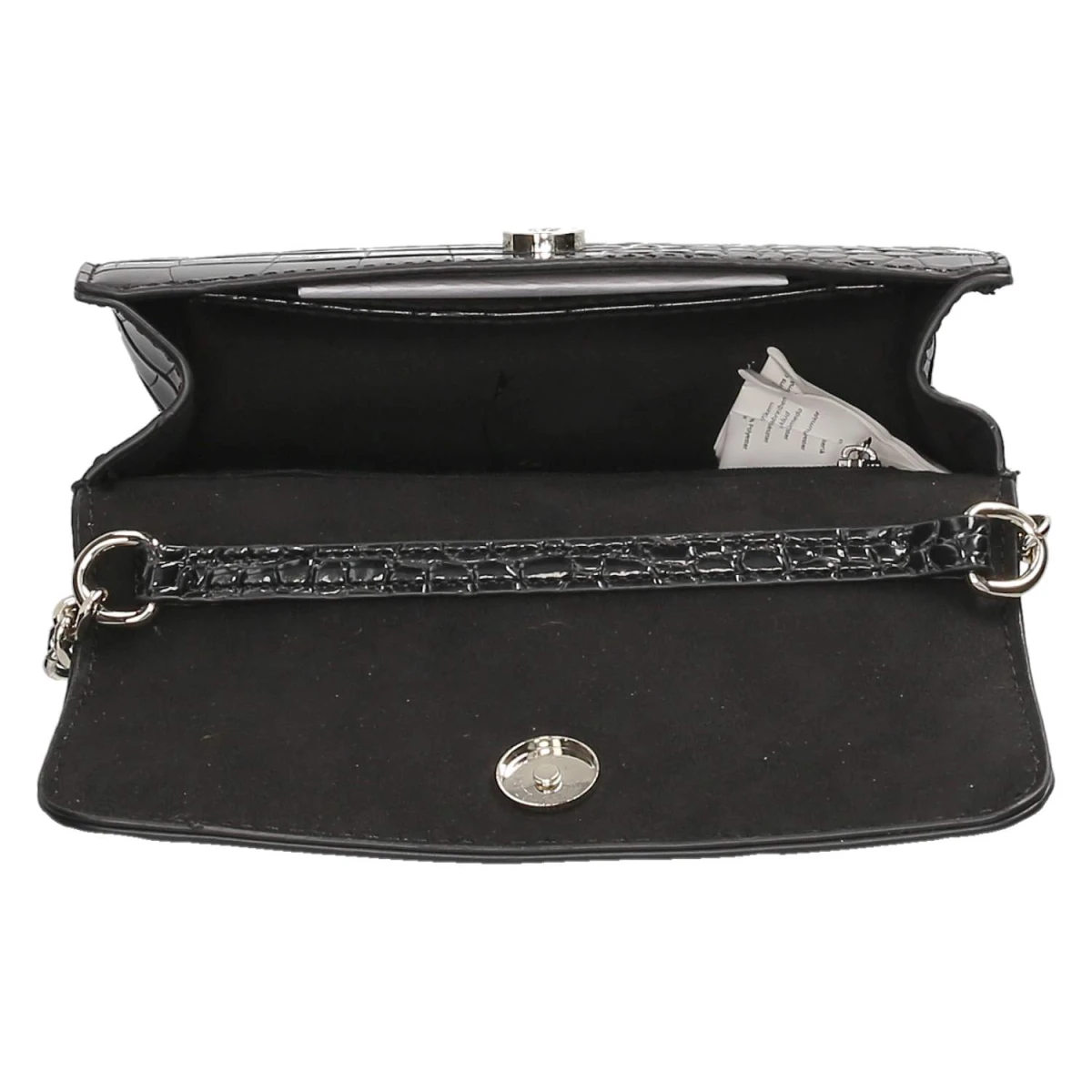 Handtasche - black-kroko
