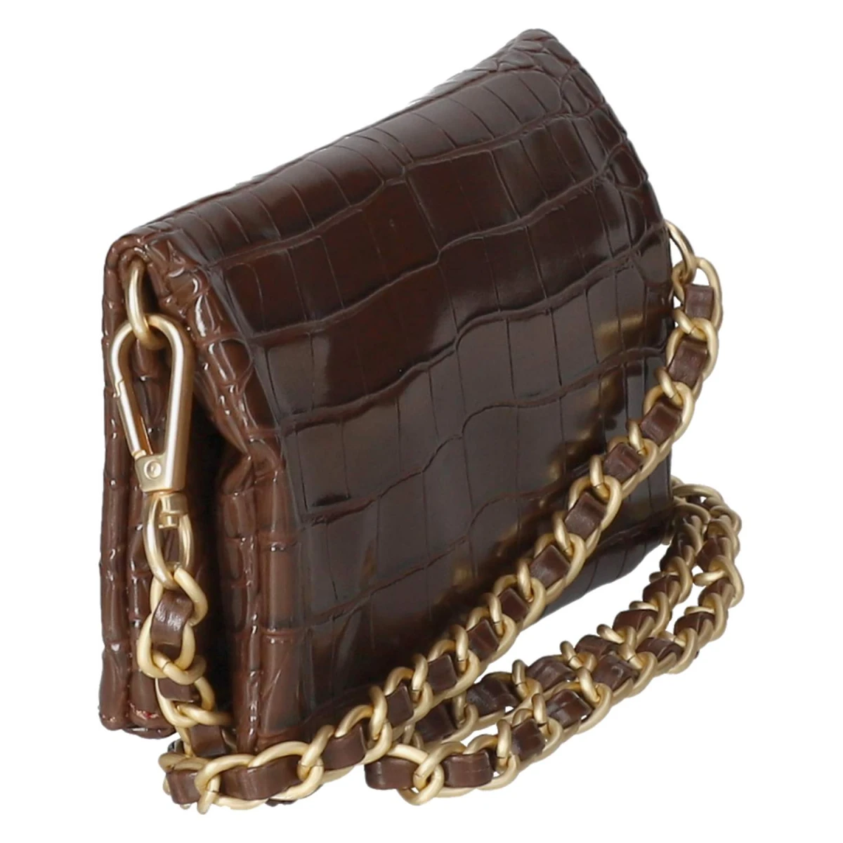 Abendtasche - brown-kroko