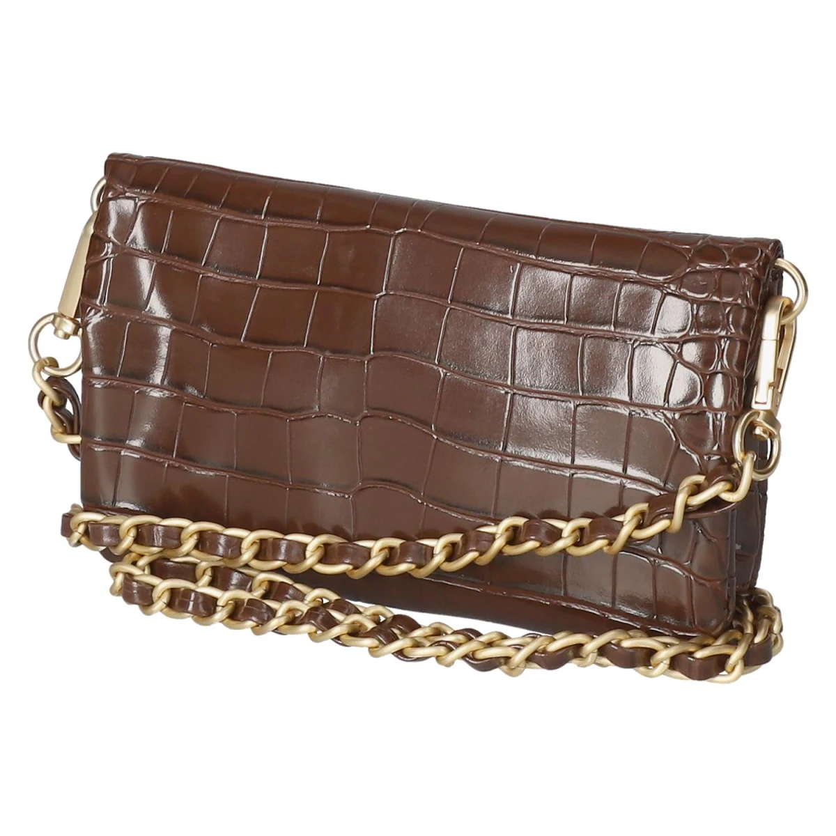 Abendtasche - brown-kroko