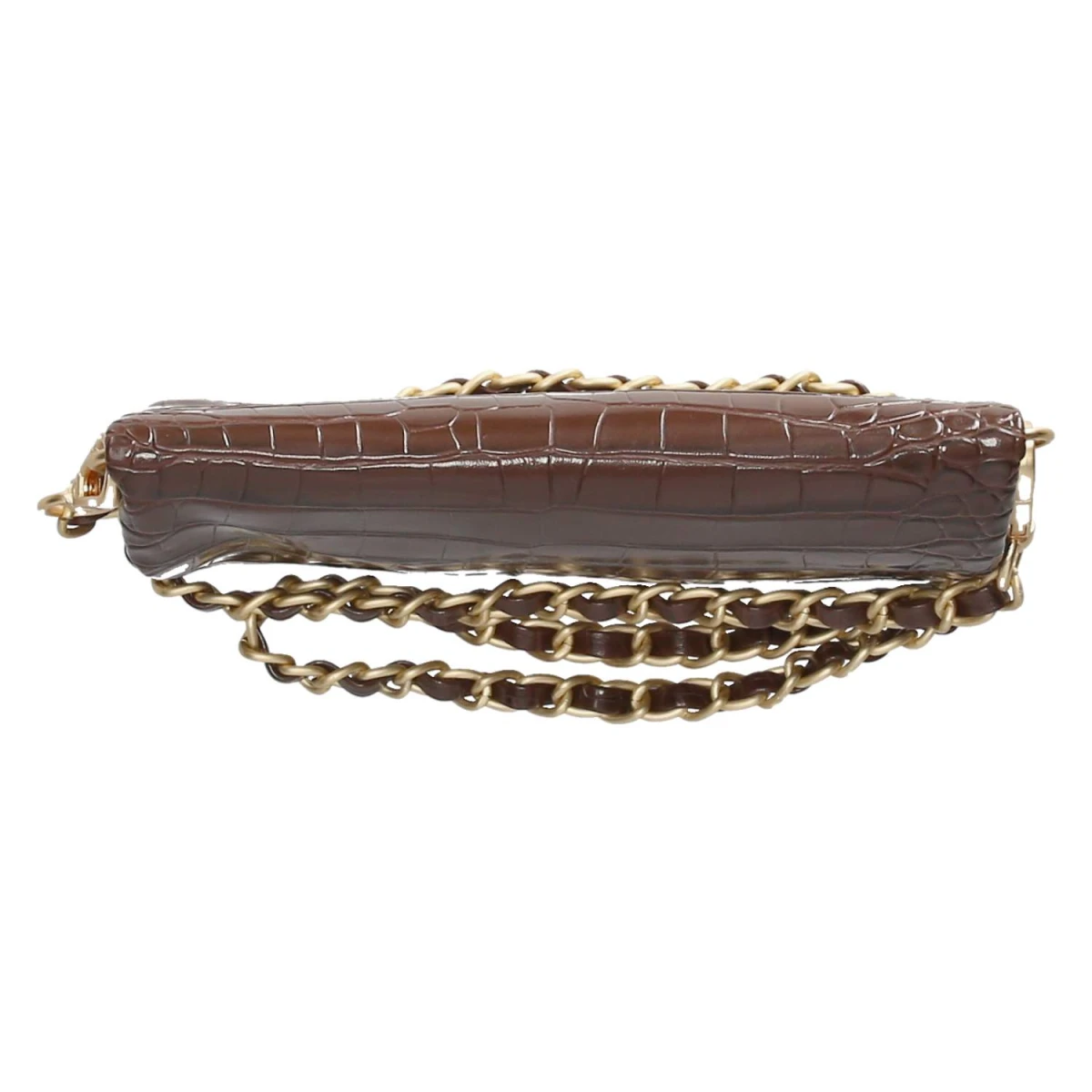 Abendtasche - brown-kroko